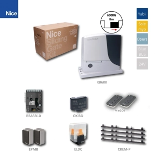 NICE Robus RB600BDKCE+KH sada do 600kg, 2x MYGO4, 1x OXIBD, 1 pár EPMB, 1x ELDC, 4x CREM P.