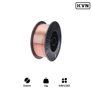 DZ06/01 Drôt zvárací 0,6mm-MIG/MAG(CO2), G3Si1/SG2, 1kg