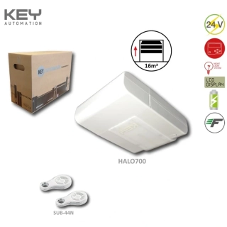 KEY HALO 700N pohon pre sekcionálnu bránu do 11m2 / 90kg, 2xSUB44-N