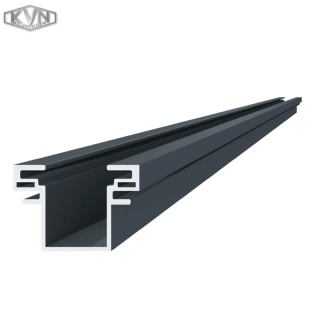 AL-R16-7016S-2 Redukcia pre profily W-16mm, štruktúra RAL7016, L-2000mm