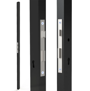 Profil 60x40x2mm so zámkom, 2000mm, pravý ( jeden otvor na kľučku ) KZJ60x40-P