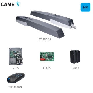 CAME AXI25SAFE-KIT sada pre dvojkrídlovú bránu - 2X AXI25DGS,1X ZL65,1X AF-43-S,1x DIR-10,1XTOP44RBN, do 2,5 m/krídlo