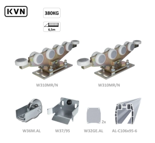 W Set106AL/310 Samonos do 360 kg/6 m, profil 95 x 106 mm, hliník