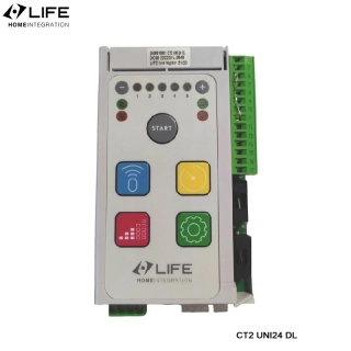 LIFE RG UNI 24R DL - samostatná riadiaca jednotka s integrovaným prijímačom (bez transformátora a boxu) pre 1-2 24V pohony LIFE OP224, OP324, OP524, ARMOR, ER424