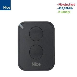 NICE FLO2RE ERA vysielač 2 kanálový, plávajúci kód, 433,92MHz, séria Flor