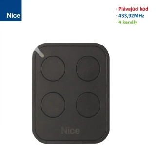 NICE Era FLO4RE vysielač 4 kanálový, plávajúci kód, 433,92MHz, séria Flor