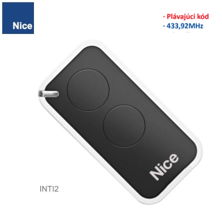 NICE INTI 2 čierna  rolling-code 433,920 MHz