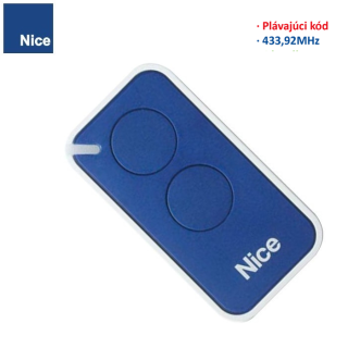 NICE  INTI 2B modrá, rolling-code 433,920 MHz MHz