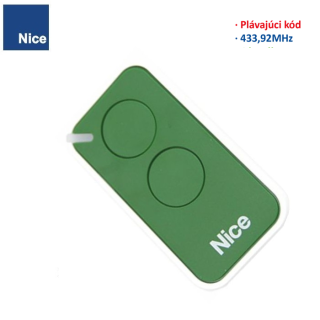 NICE INTI 2G  zelená rolling-code 433,920 MHz