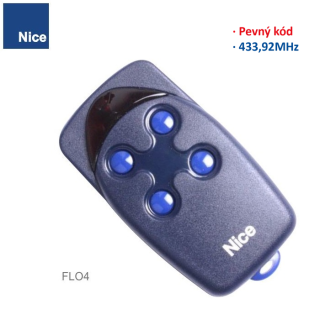 NICE FLO4, pevný kód 433,920 MHz