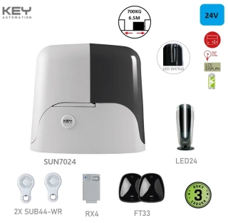 KEY SUN7024-K do 700kg, 1x SUN7024  - 24V,1x 14A,1xRX4X,1xFT32,2xSUB-44WR,1xLED