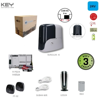 KEY SUNKIT120 do 1100kg, 1x SUN11024 - 24V,1x 14A,1xRX4X,1xFT32,2xSUB-44WR,1xLED