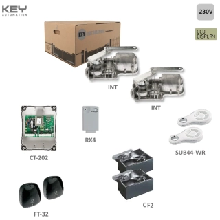 KEY UNDERKIT podzemný pohon so základovou pre krídlovú bránu do 3m / krídlo, 
