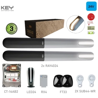 KEY RAY 4024K, 2xRAY4024(24V,120W,2000N),2xSUB-44WR,1xCT-14AB2,1xRX4,1 párFT-32