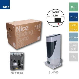 Nice SLH400 pohon pre pos. bránu do 400kg s LED osvetlením, motor 24V,250W,6Nm, 