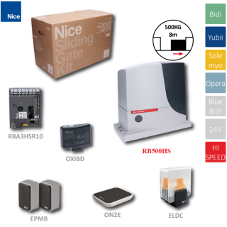  KIT-Robus500 HI-SPEED rýchly pohon pre posuvnú bránu do 500kg, 24V, intenzívna 