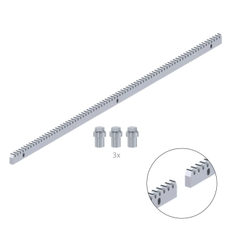 CREM-12 max do 2200kg, hrebeň kov 30x12mm, L-1000mm, M4,3x úchyt+šróby, pozinko