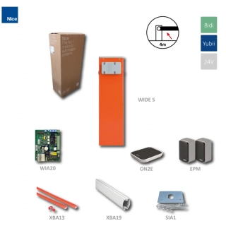 NICE WIDES4-KIT WIDE-S KIT automatická závora do 4m (24V, 300W, 100Nm) s elektro