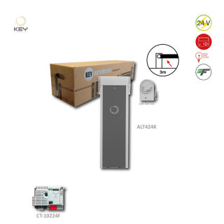 KEY ALT324KF rýchla závora do 3m so zabudovaným majákom (24V,150W) s CT-10224,
