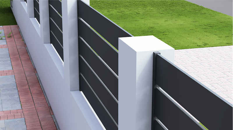 Hliníkový montážny profil AL-PM3530-6 je primárne určený na realizácie plotových výplní na murované ploty.